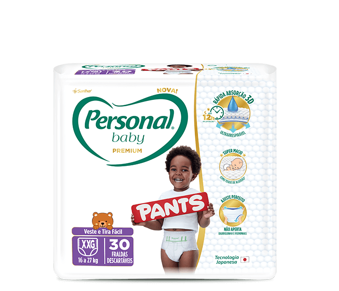 Fralda Personal Baby Premium Protection Tamanho G 30 Unidades